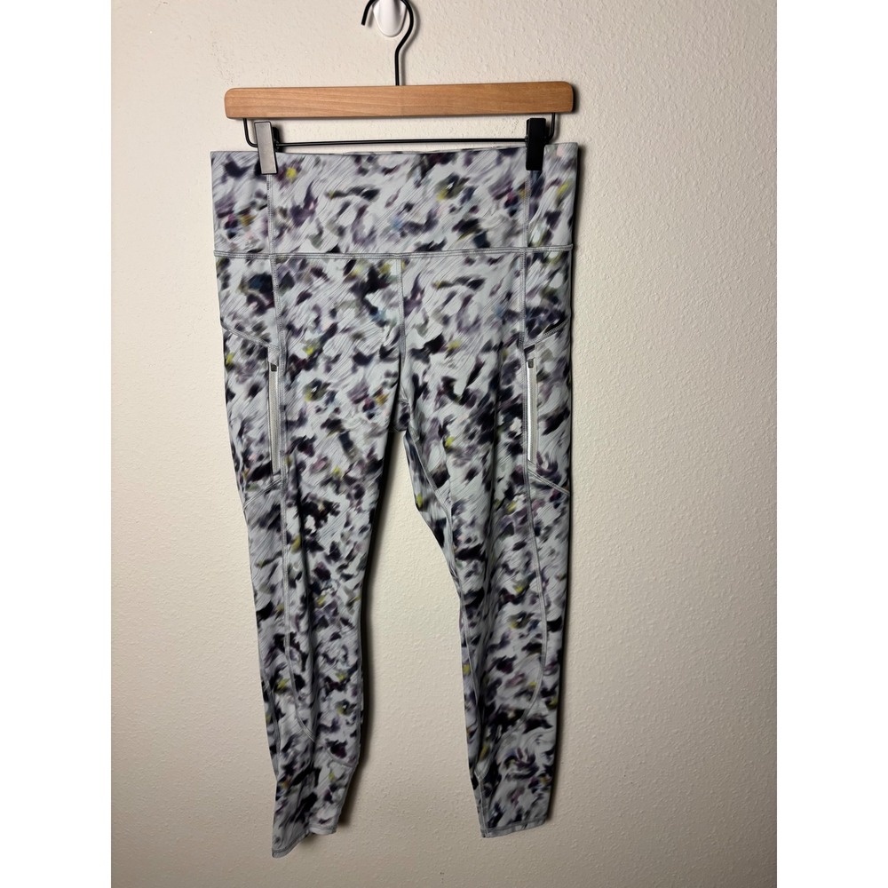 Athleta Rainier Tight Lyra Garden Print Floral High Rise Leggings Purple Large